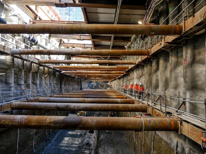 City Rail Link trench reaches full depth