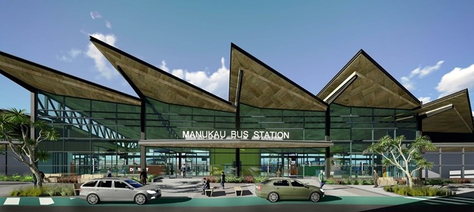 Main construction work starting on Manukau Bus Station