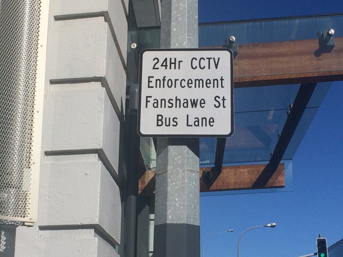 CCTV cover for city bus lanes