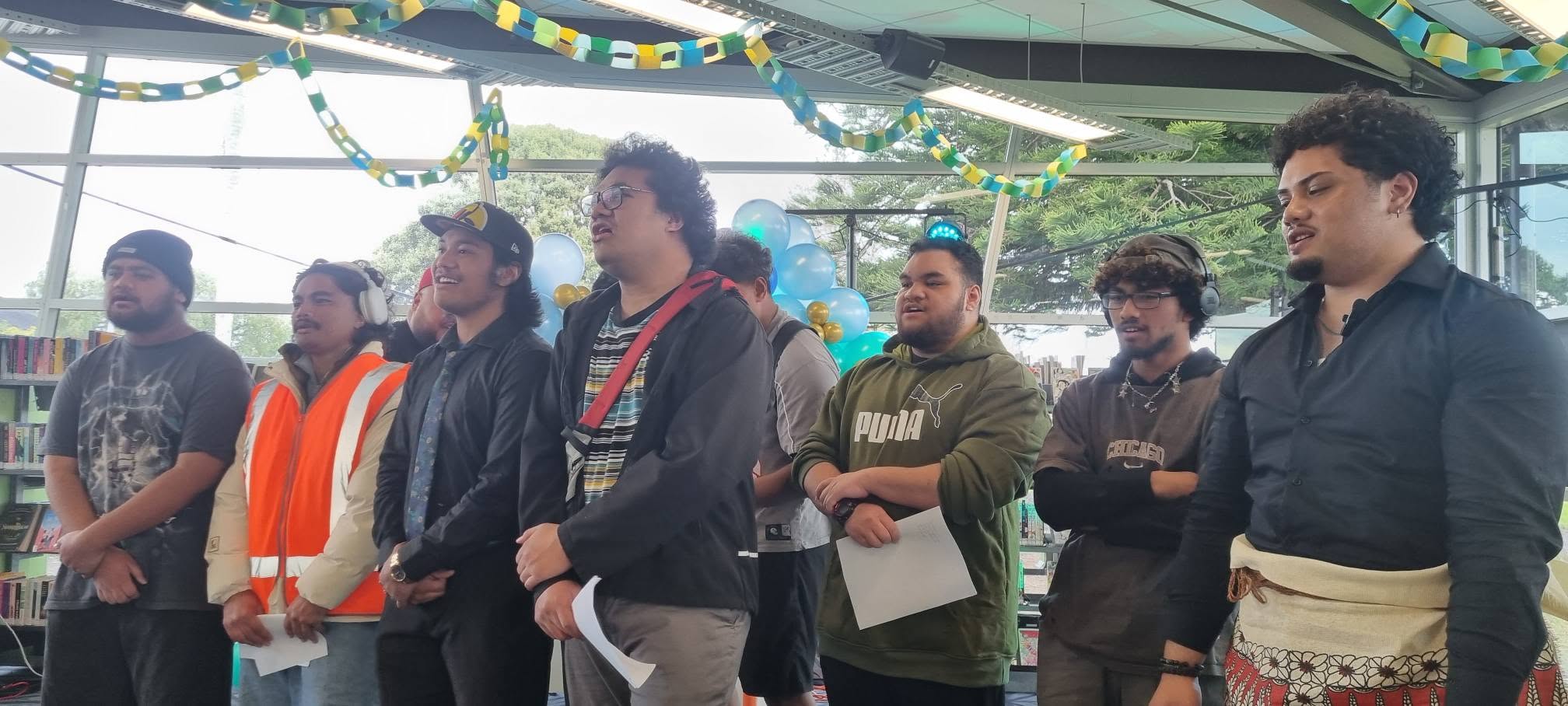 Young people in attendance at a community event. 