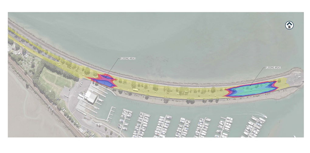 Auckland Transport to address flooding along Tamaki Drive MAP