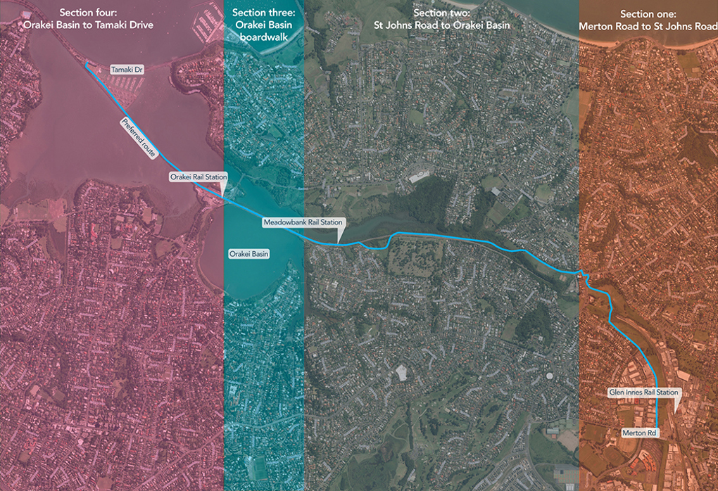 Designs revealed for Auckland’s biggest cycleway project (1)