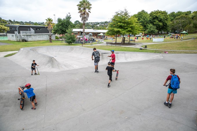 Marlborough Skate Park, Glenfield.     Photo credit Bryan Lowe
