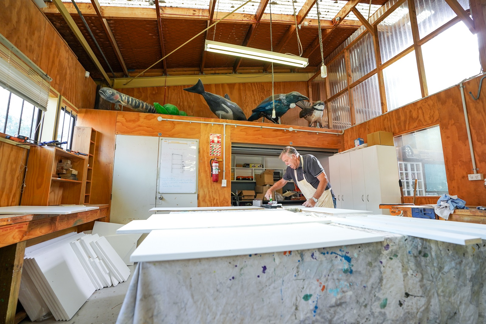 The Beautification Trust’s Boomer Shed is a community space where over 50s come together to work on individual or group projects.