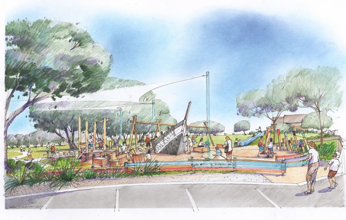 Back to the future at Milford Reserve Playground 4