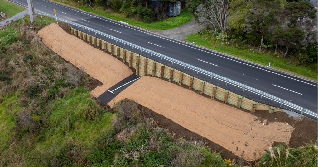 380 Paremoremo Road slip (after)