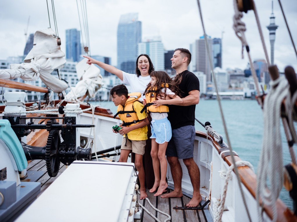 Family On Boat
