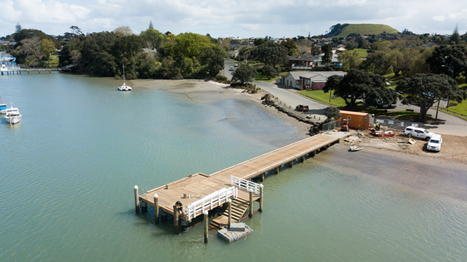 Panmure Wharf high tide