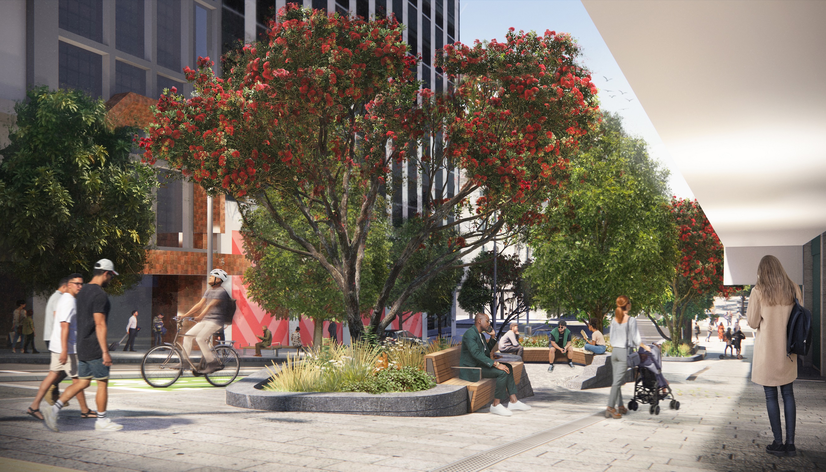 Artist’s impression of Te Hā Noa, Victoria Street