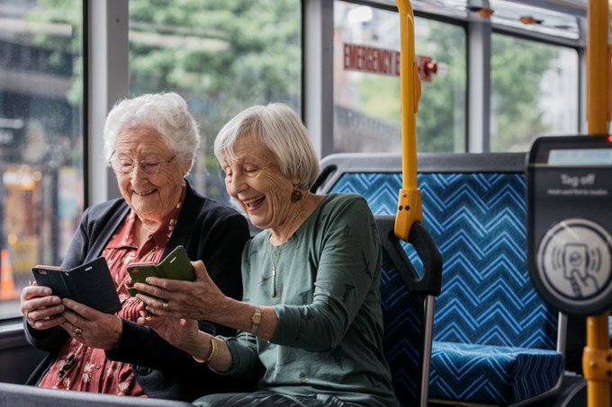Seniors on AT bus