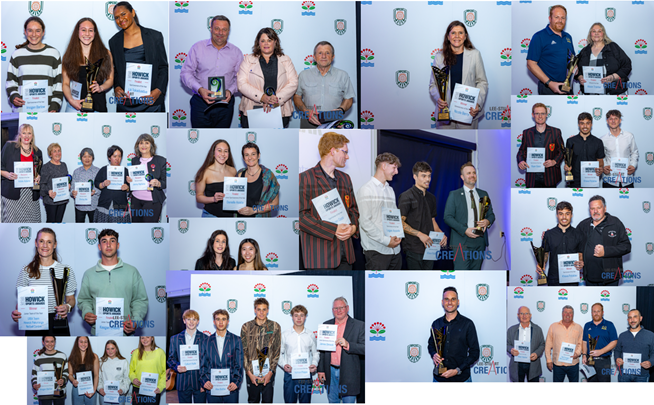 Winners of Howick Sports Awards 2024.