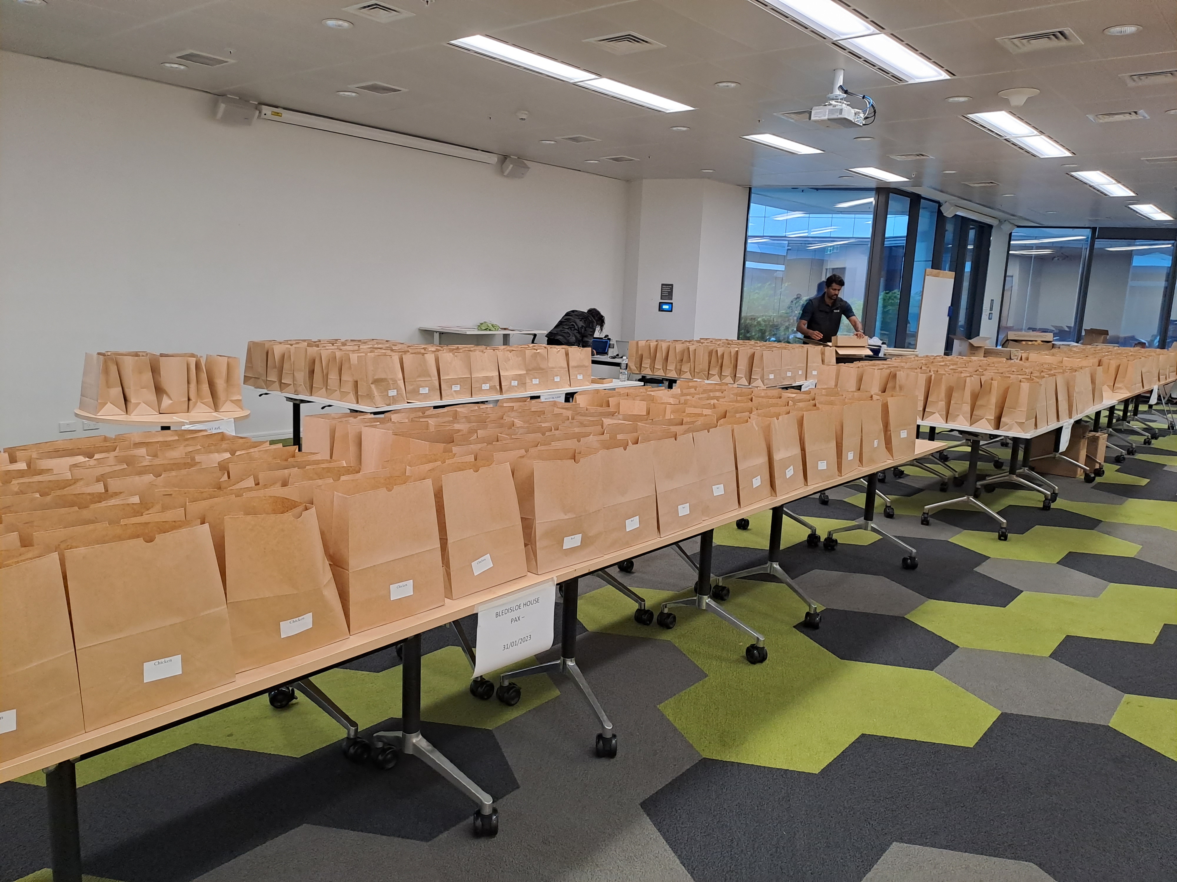 Auckland Council catering services have made up to 1,000 meals a day