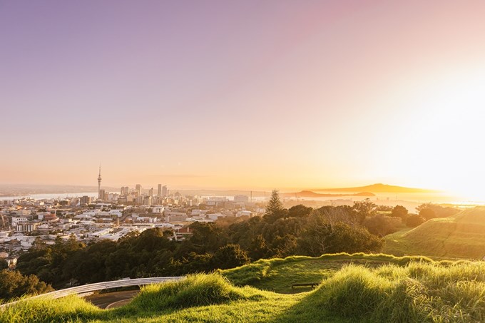 View Of Auckland City From Mount Eden