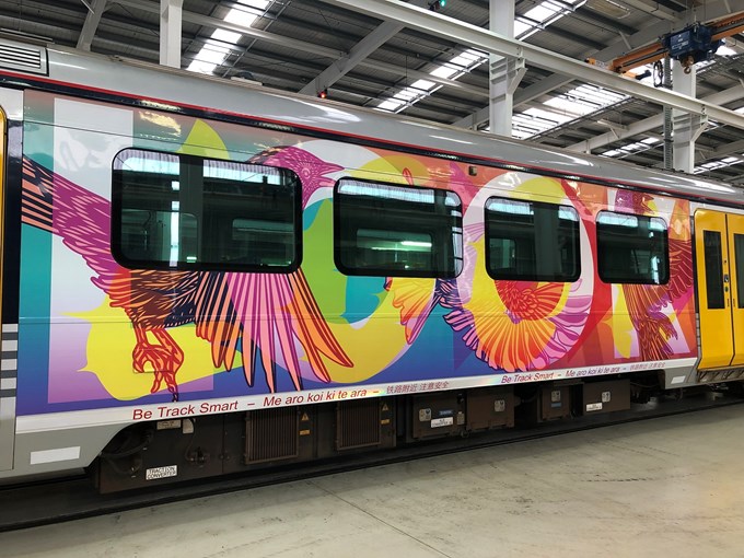 Auckland train gets a new look (1)