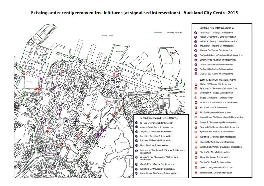 Safer walking in the city centre