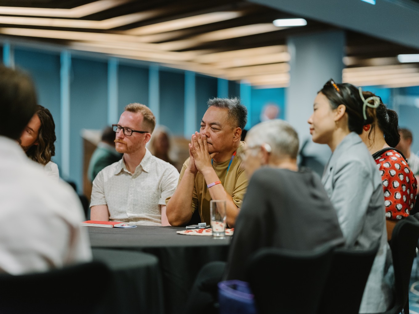 People at a community event.