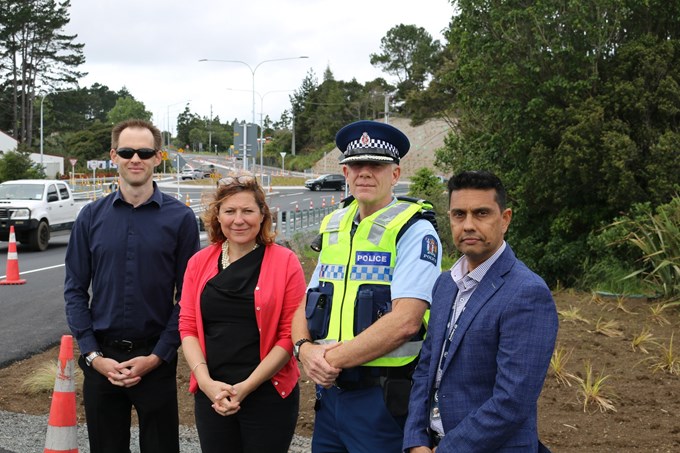 Roundabout unveiled at dangerous Dairy Flat Highway