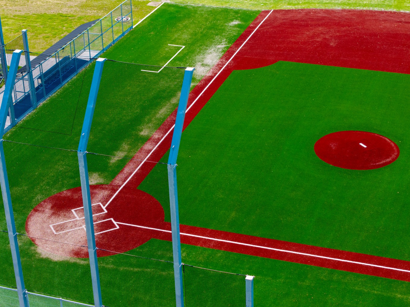 A baseball field. 