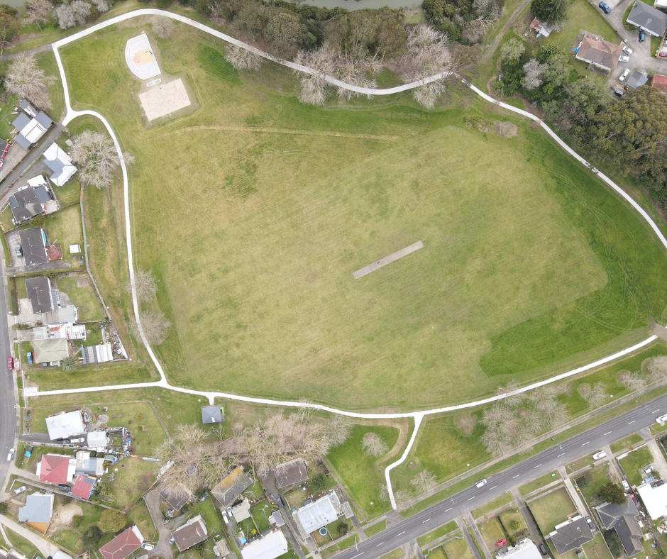 Bird’s-eye view of Mayfield Park’s new look.