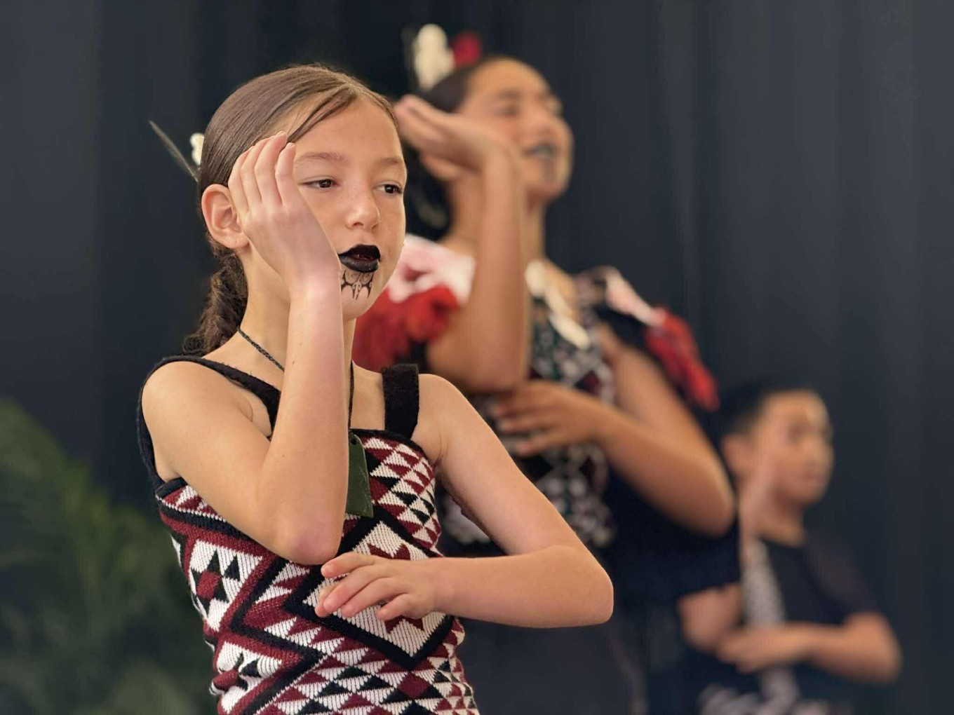Kapa Haka performers at the Takaanini Hub. 