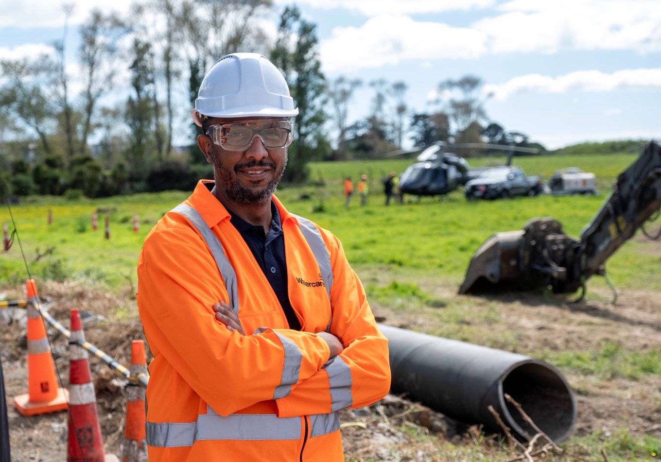 Watercare project manager Mohamed Abdelmageed says the tanker filling station will be able to store up to 120,000 litres across its four tanks.