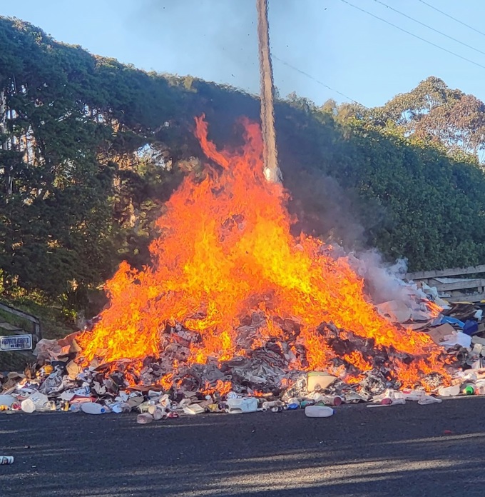 Batteries put in household recycling or rubbish key cause of truck