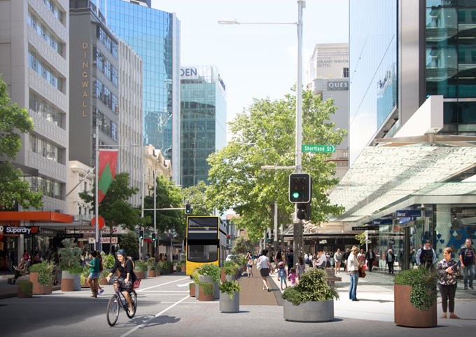 Auckland Council’s people-focused design for Queen Street on track (1)
