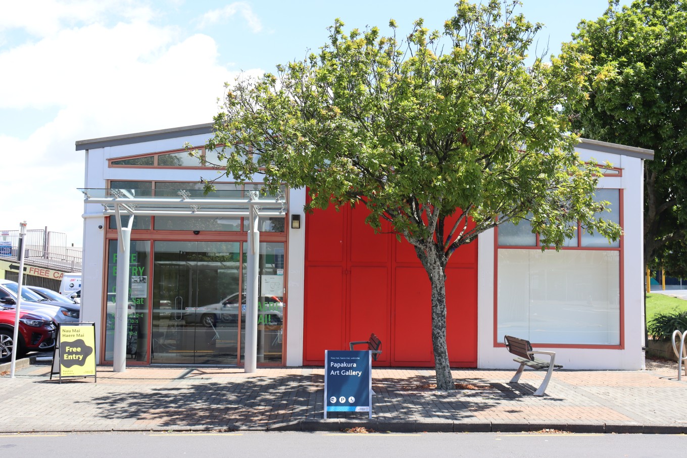 The front of Papakura Art Gallery. 