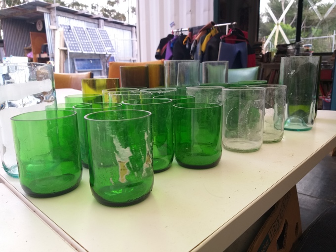 Small Glasses From Bunderburg Bottles