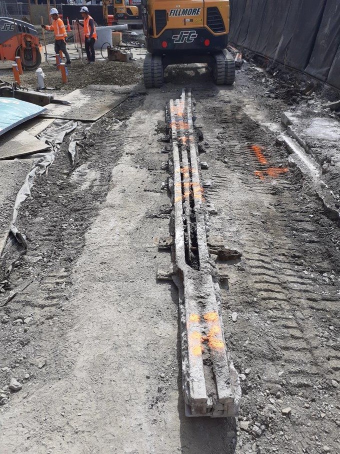 Uncharted tram tracks uncovered on Quay Street