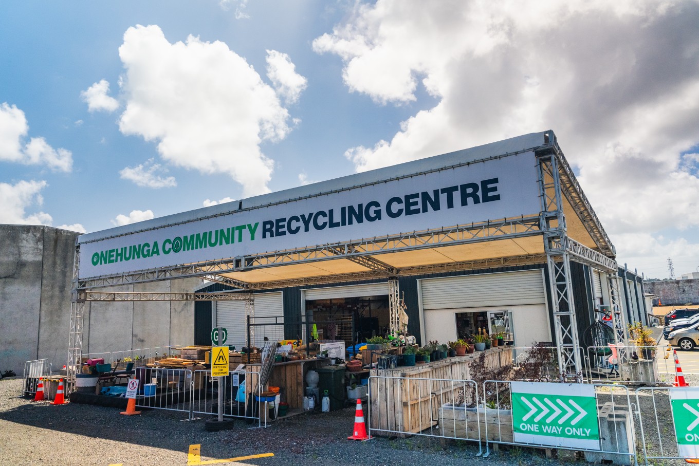The front of Onehunga Community Recycling Centre.
