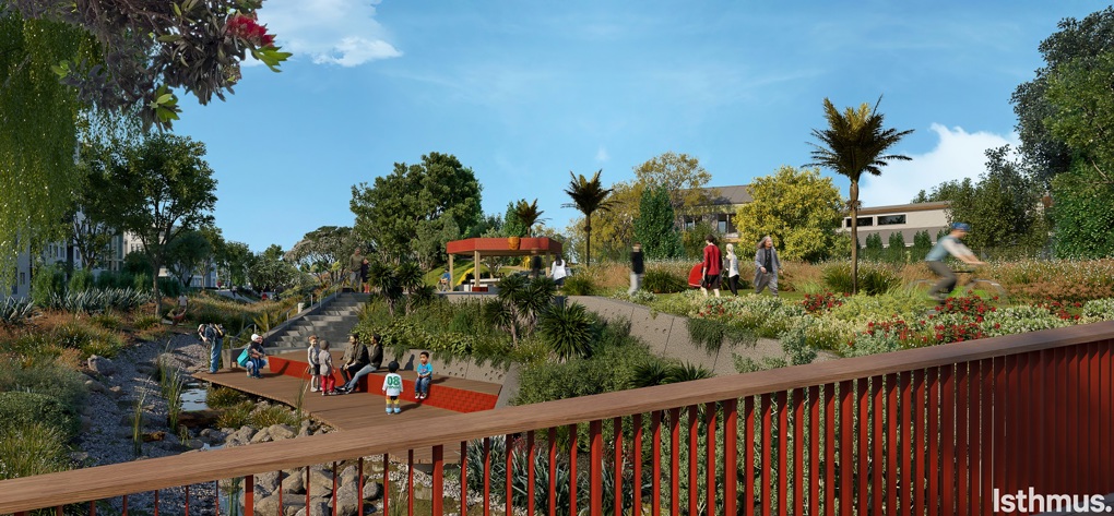 New Awataha greenway connecting Northcote community
