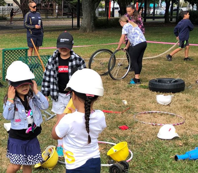 Mayor makes playground