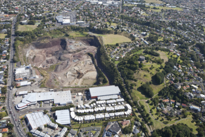 Three Kings quarry aerial
