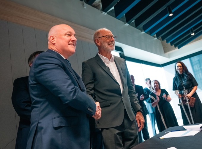 Prime Minister And Auckland Mayor