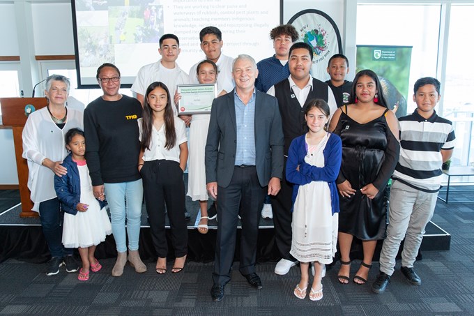 Teens supreme winners at Auckland’s Mayoral Conservation Awards