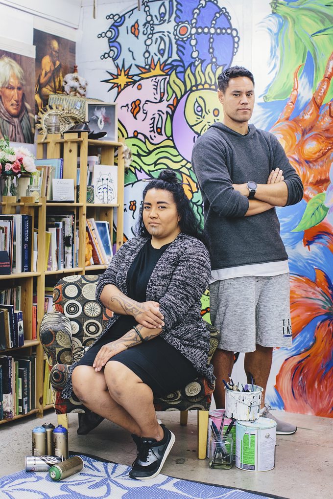 Amiria Puia-Taylor (L) and Bobby MacDonald