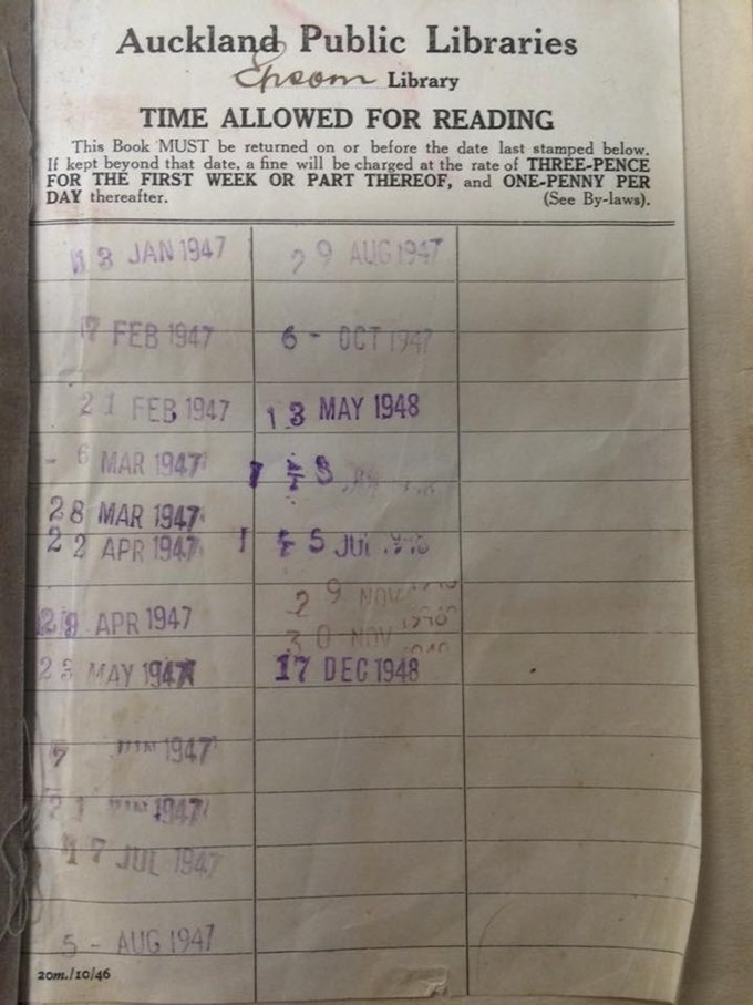 Library book returned 67 years overdue