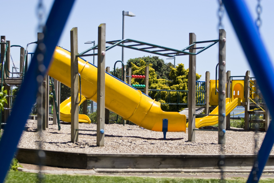 The playground at Cox’s Bay Reserve