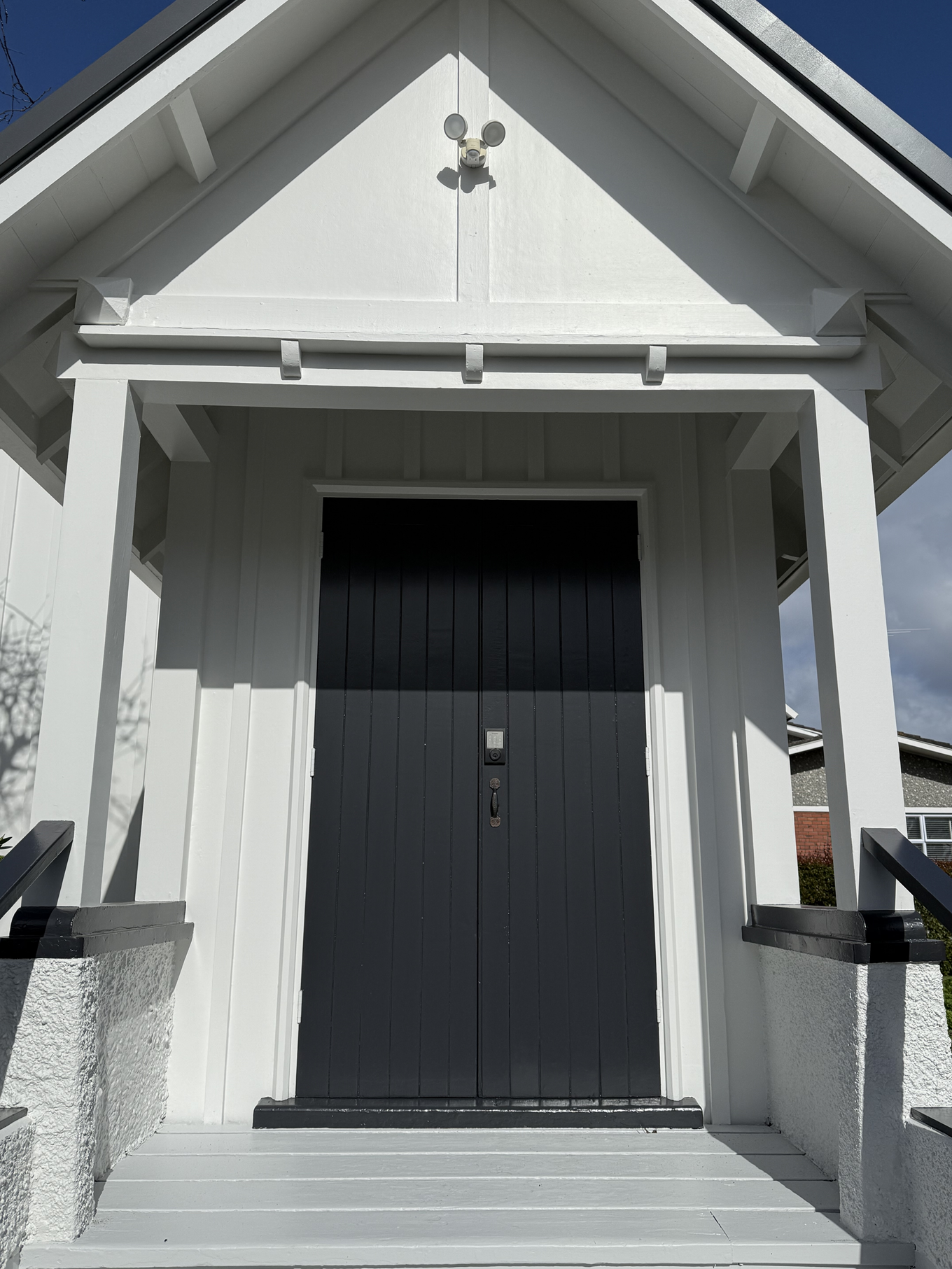 A set of church doors. 