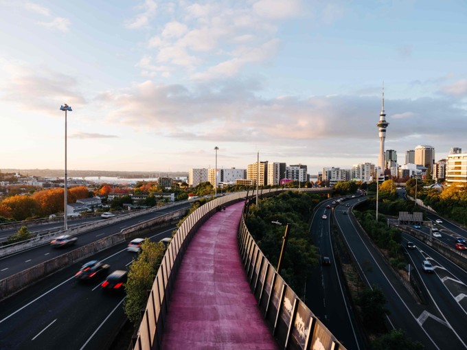 Skywalk Above Auckland City Centre Motorway