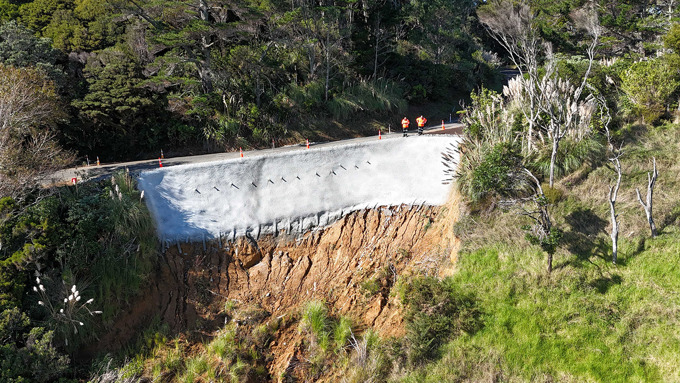 Kemp Road slip repair completed