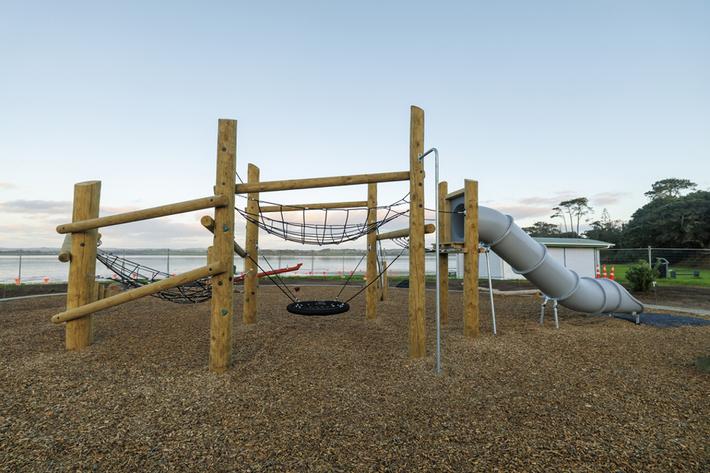 Glenbrook Beach Reserve Playground With Sea View