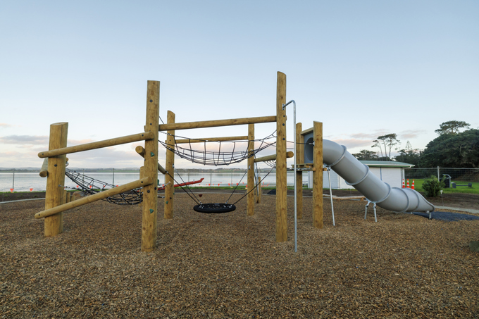 Glenbrook Beach Reserve Playground With Sea View