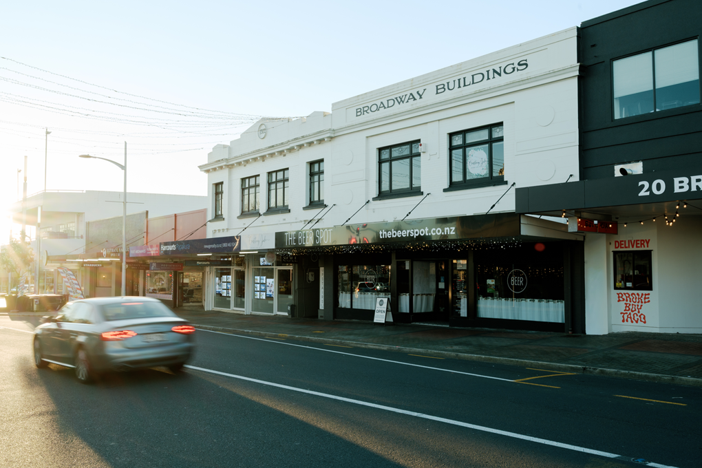 A collection of shops in the community