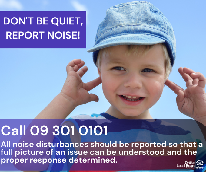 Orakei Local Board launches noise complaint campaign