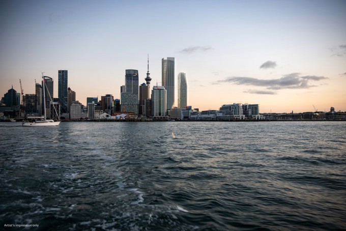 Downtown Car Park Site Harbour Distant Night 24.11.23