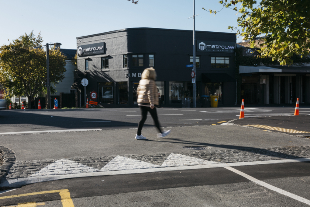 Raised crossing