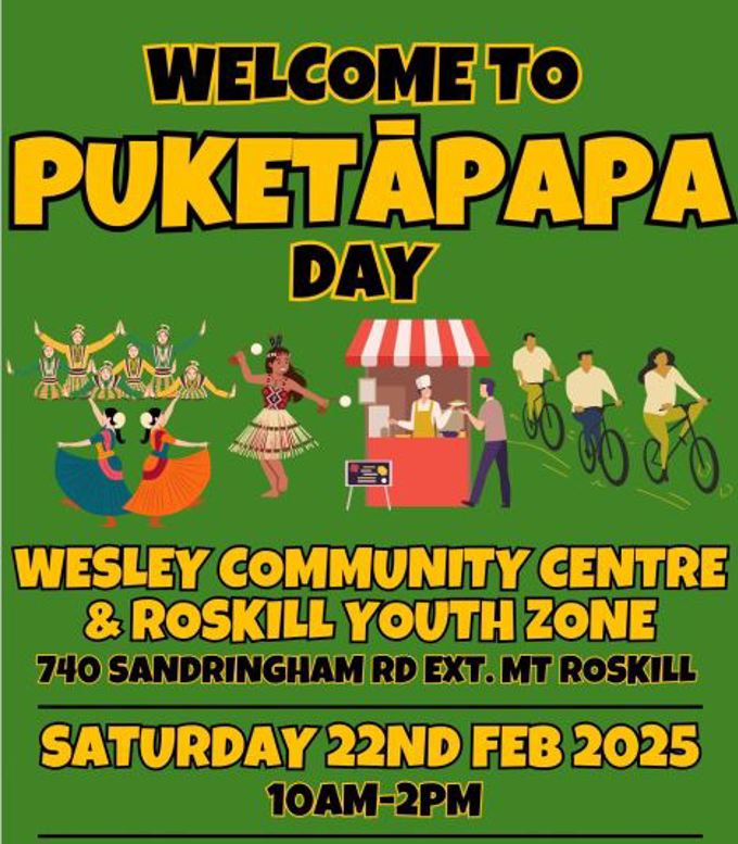 Wesley Community event poster