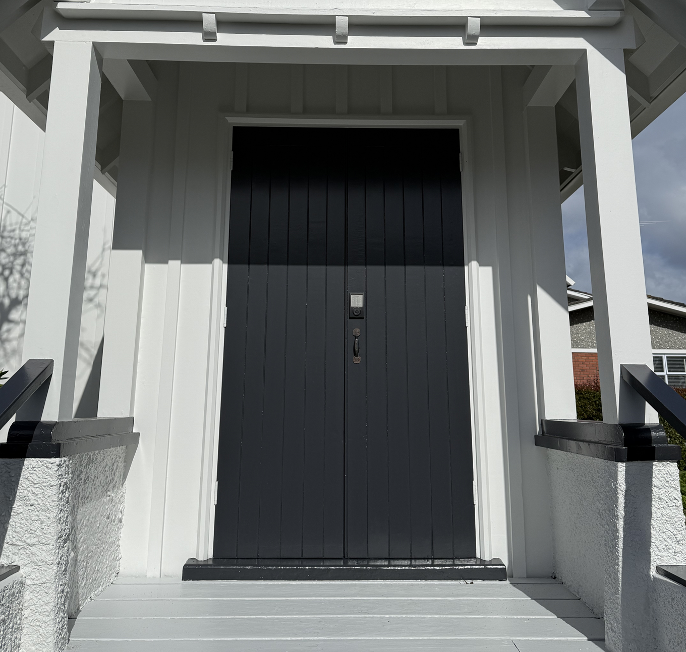 A set of church doors. 